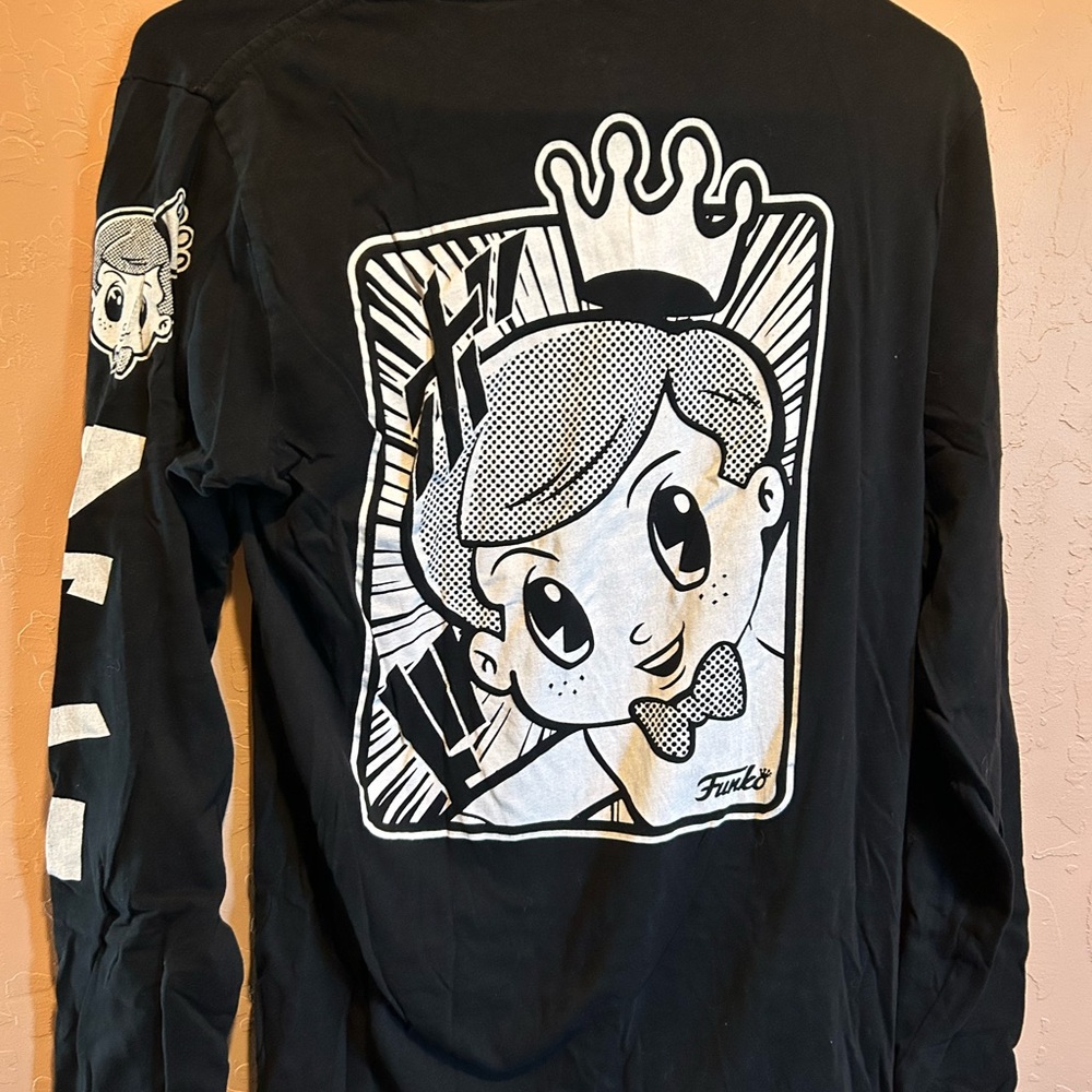 Funko Black Long Sleeve anime Graphic Tee